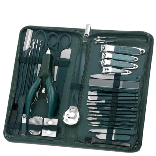 Ensemble complet de manucure et pédicure 40 pièces en acier pour soin des ongles