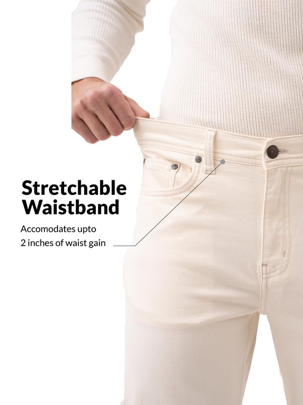 Image of The Pant Project Relaxed Fit Stretchable Jeans for Men | Mens Stylish Denim Cotton Pants