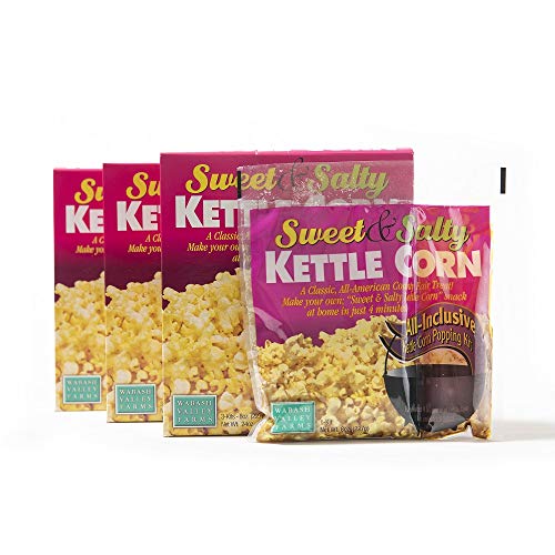 Wabash Valley Farms All Inclusive Popping Kits - Sweet & Salty Kettle - 3 Kit - 3 Pack