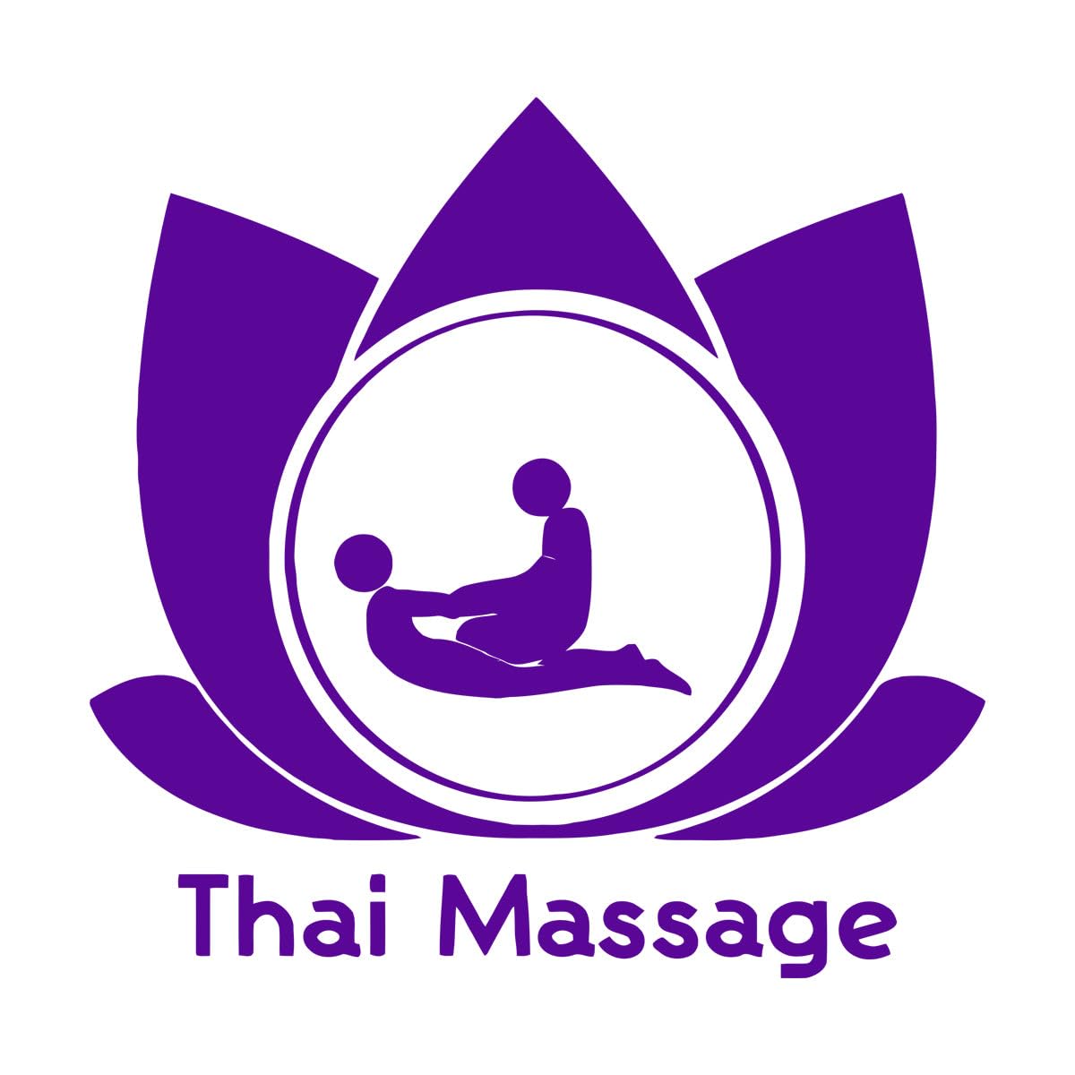 Thai Massage Wall Decals Beauty Salon Shop Window Decor Art Mural Wall Stickers Home Decoration Accessories for Woman Room Large - 57x57cm