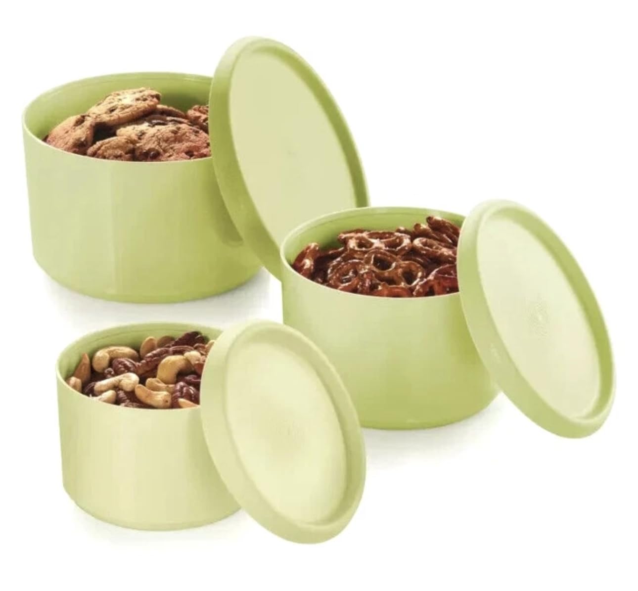 Amazon.com: Tupperware Blossom 3 Canister Set includes (6-Pieces