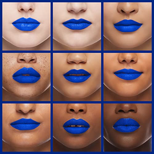 Amy's Diary 2Pcs Blue Matte Lip Liner And Lipstick Makeup Set, Liquid Lipstick 24H And Lip Liner Set Matt Liquid Lips Make Up Waterproof Long Lasting Lipstick Matte Kit With Lip Liner (08) #TOP3