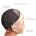 Bella Hair Breathable Lace Front Wig Cap for Making Wigs with Adjustable Straps and Combs Swiss Lace Black Small Size