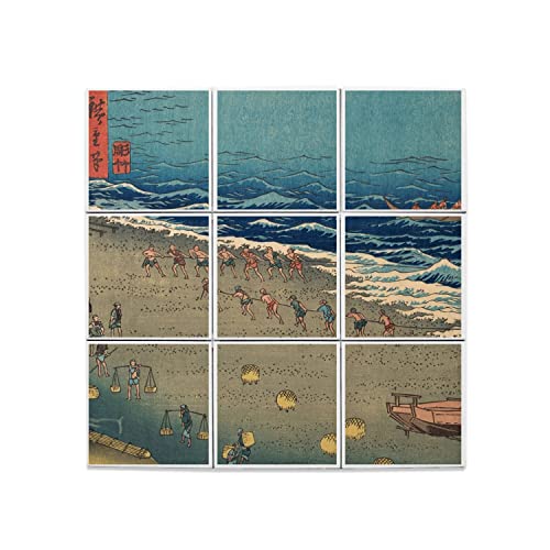 Carreaux Céramique Estampe Japonaise pour remplacer un tableau mural fade