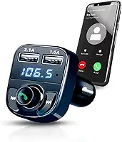 Transmissor FM Veicular com Bluetooth, Carregador USB Duplo, MP3, Rádio, X8 Turbo