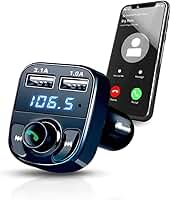 Transmissor FM Veicular com Bluetooth, Carregador USB Duplo, MP3, Rádio, X8 Turbo
