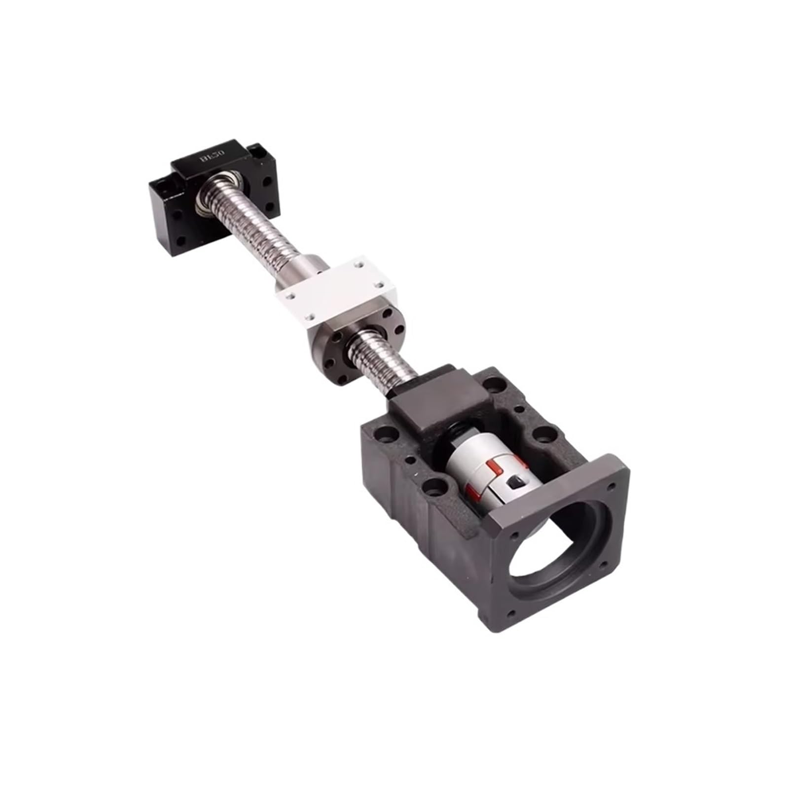 Metal Ball Screw nut end Processing SFU2510 Ball Screw Dia 25mm Kit 200-1000mm C7 for Parts Screw with Single Nut +HM20-80+BF20 +DSG25H+Coupler(750mm)