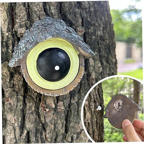 Mangeoire oiseau pour arbre en résine décorative tête d'oiseau résistante - 5