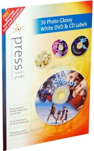 PressIt PLAB01121 A4 Photogloss CD Label (30)