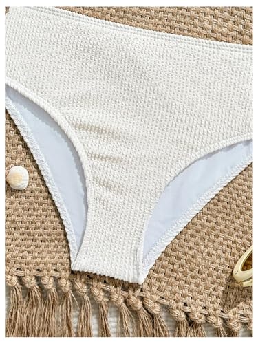 Floerns Girl's Bikini Swimsuit Metal Starfish Textured Spaghetti Strap Bathing Suit4