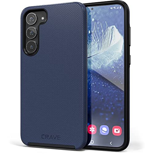 Image of Crave for Samsung Galaxy S23 Plus Case, Shockproof Protection Dual Layer Case for Samsung Galaxy S23 Plus (6.6 inch) - Navy