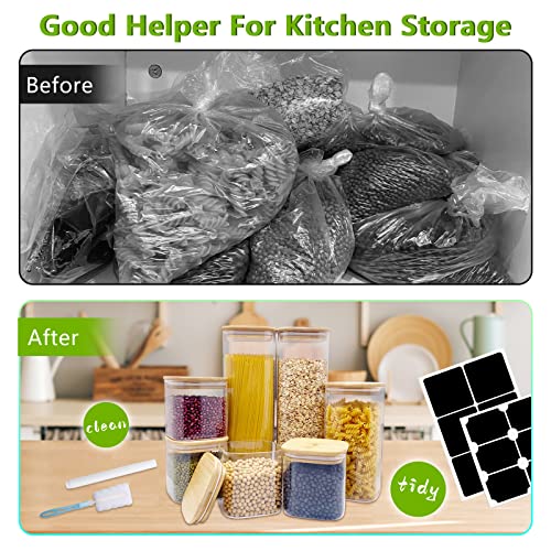 Withosent Set di 7 Barattoli Vetro, 750ml/ 1500ml/...