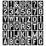 Conception spéciale: Avec une conception d'angle arrondie, l'ensemble de pochoirs numériques ne nuit pas à la peau. De plus, la police creuse est claire, idéale pour la pulvérisation, la peinture, les marqueurs, les crayons et autres outils, et l'encre n'est pas facile à fuir.