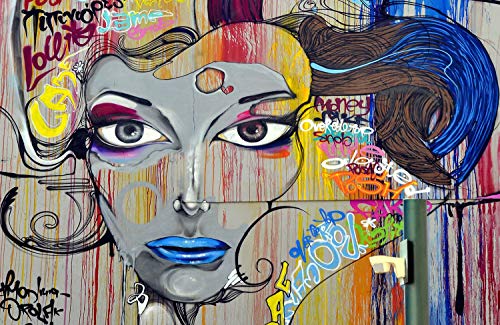 SemUp Plaque de cuisson 80 x 52 cm | Planche à découper | Protection anti-éclaboussures | Plateau en verre multicolore | Dessous de plat en verre trempé | Plateau de service