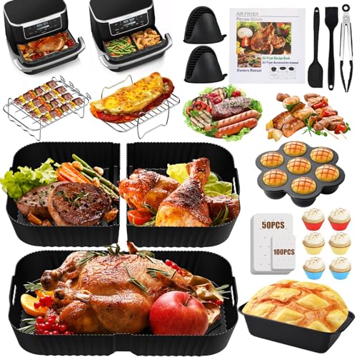 Air Fryer Accessoires pour Ninja Foodi Flex 10,4 L AF500EU, Silic...