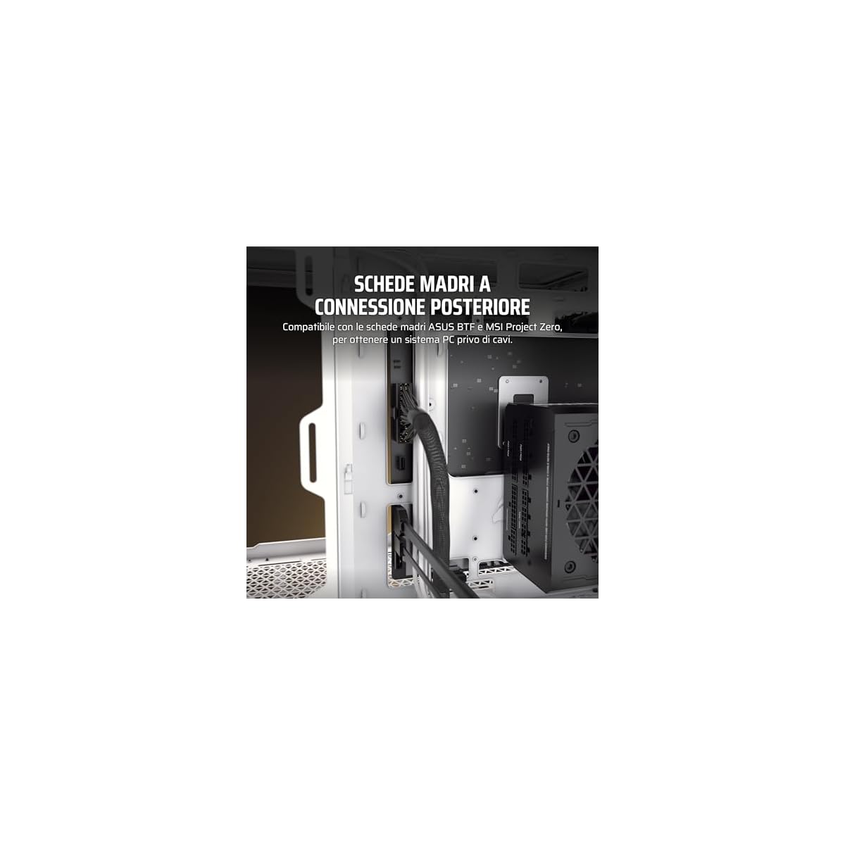 CORSAIR-6500X-Mid-Tower-ATX-Case-per-PC-a-Doppia-Camera-Vetro-Temperato-Panoramico-Compatibile-con-Scheda-Madre-a-Connessione-Inversa-Nessuna-Ventola-Inclusa-BiancoAlluminio-Grigio-Satinato