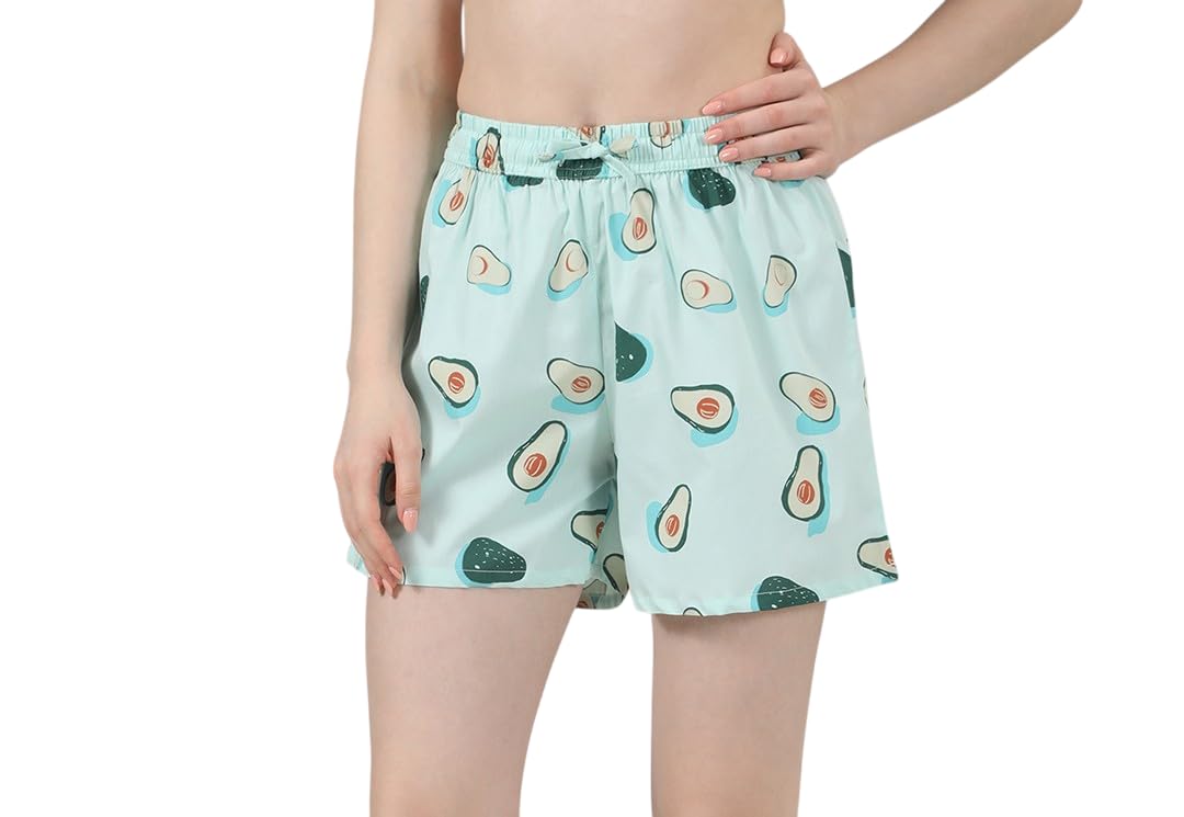 easy shot Women’s Loose Fit Printed Cotton Shorts | Stylish Casual Wear | Comfortable Lounge & Nightwear Shorts for Women-picture-44