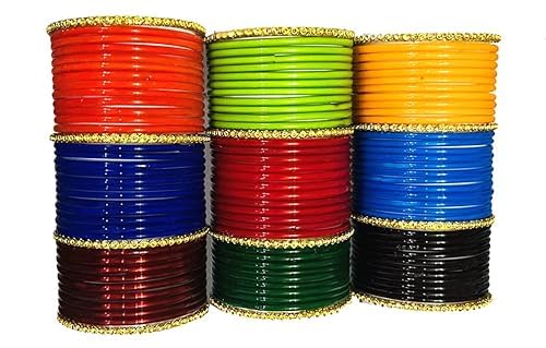 Glass Bangle Multicolor Glossy Matching Bangle Set for Women & Girls (pack of 120) (Design5, 2.8) (B0DDH215ZT) Amazon Price History, Amazon Price Tracker