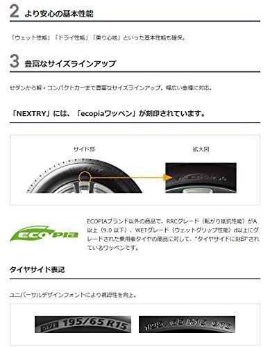 Amazon.co.jp: ブリヂストン(BRIDGESTONE) 4本セット NEXTRY 155/65R13