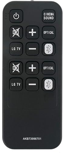 AKB73996701 Mando a distancia de repuesto aplicable para LG SoundPlate LAP345C LAP347C LAP340 LAP341