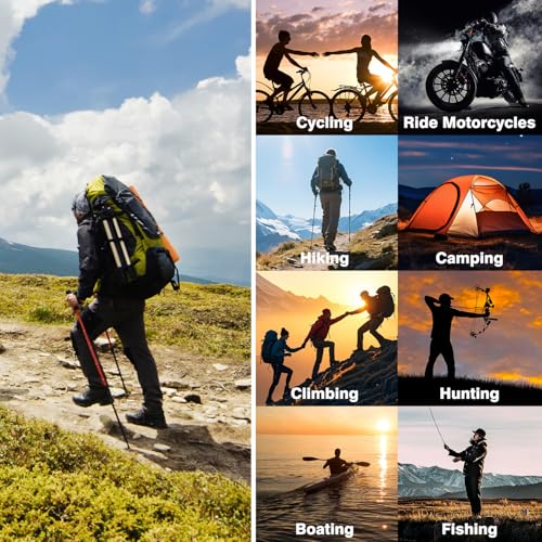 PYALT Regenjacke Damen Wasserdicht Outdoorjacke Atmungsaktiv Regenmantel Mit Kapuze Faltbar Leicht Windbreaker Fahrradjacke Light Green M