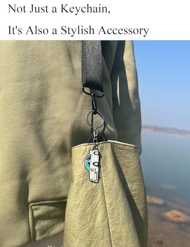 Image of Car Keychain Compatible with Vintage Porsche 911,Metal Key Chain,For Porsche 911 Key chain, Enamel Keychain