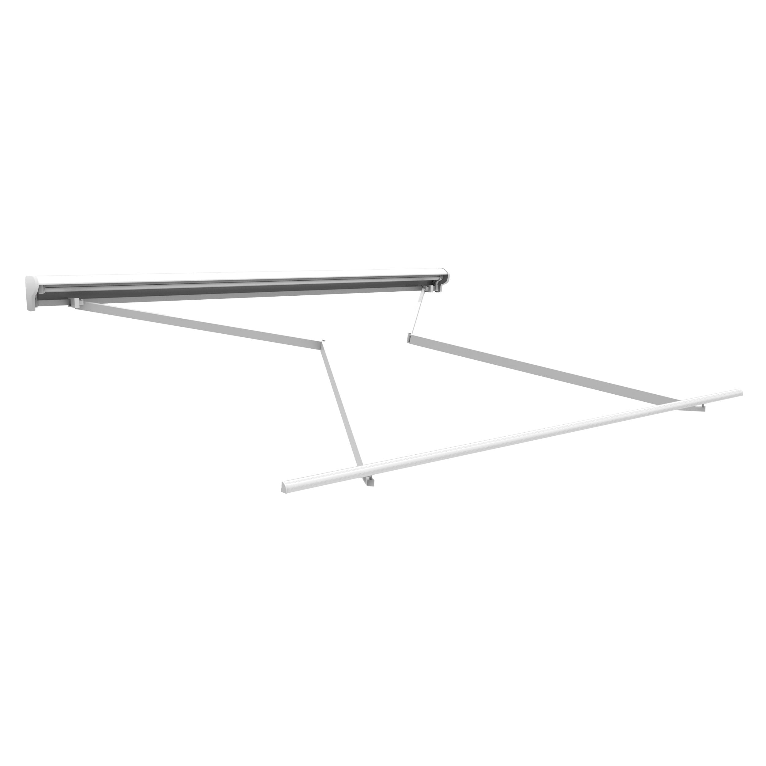 Wasabi Toldo Retráctil Exterior 400x250cm Arena Poliéster – Estructura Semicofre de Aluminio – Lona Protección Solar – Manivela Incluida – Manual Enrollable Terraza Jardín Balcón
