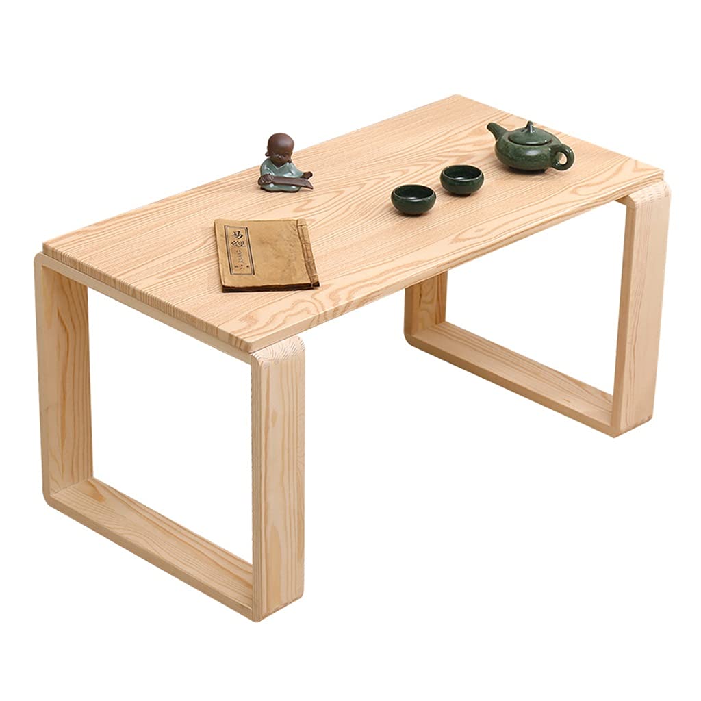 Table basse blanche de 100cm pour en finir avec le désordre et travailler au salon