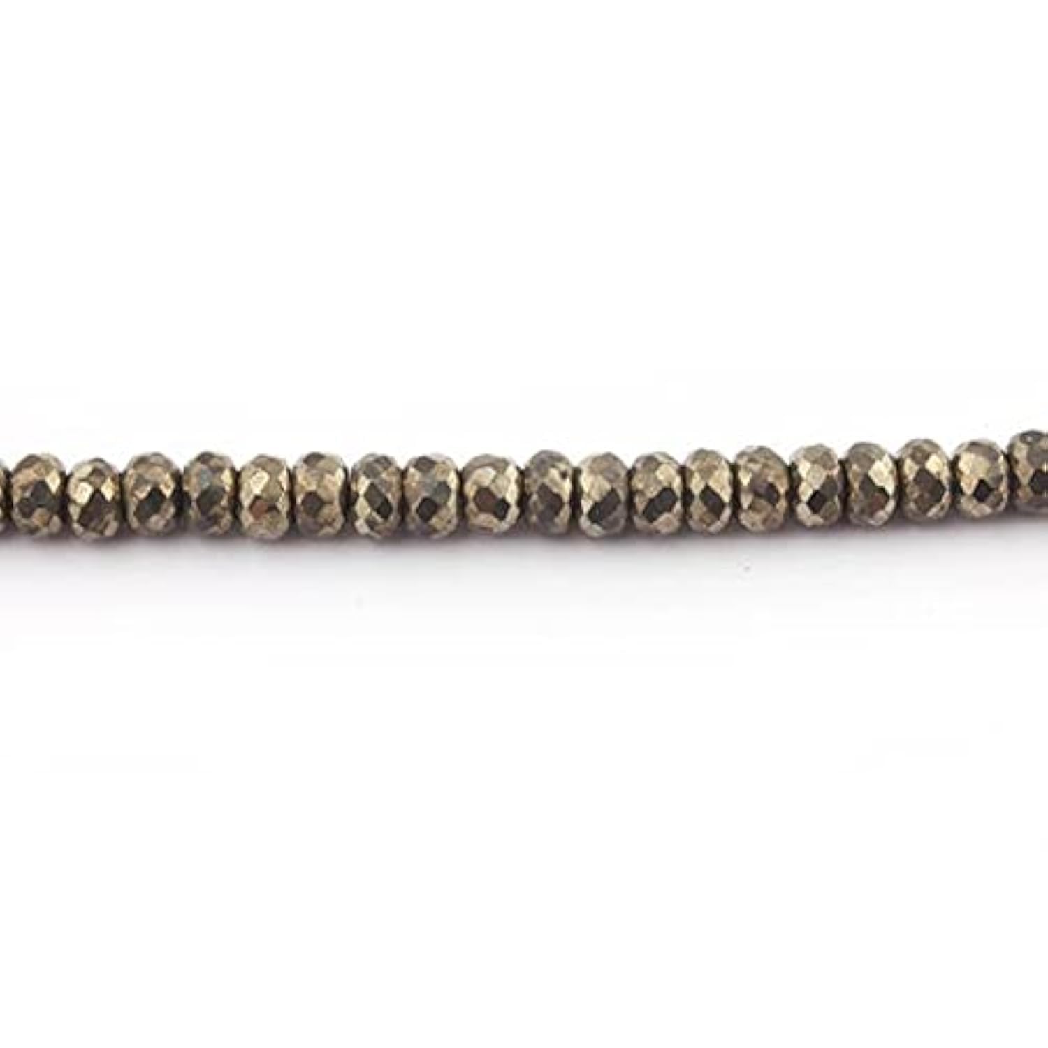 Pyrite naturelle facettée en perles rondelles 7mm 8mm 9mm pour enfilage et bijoux SB2010