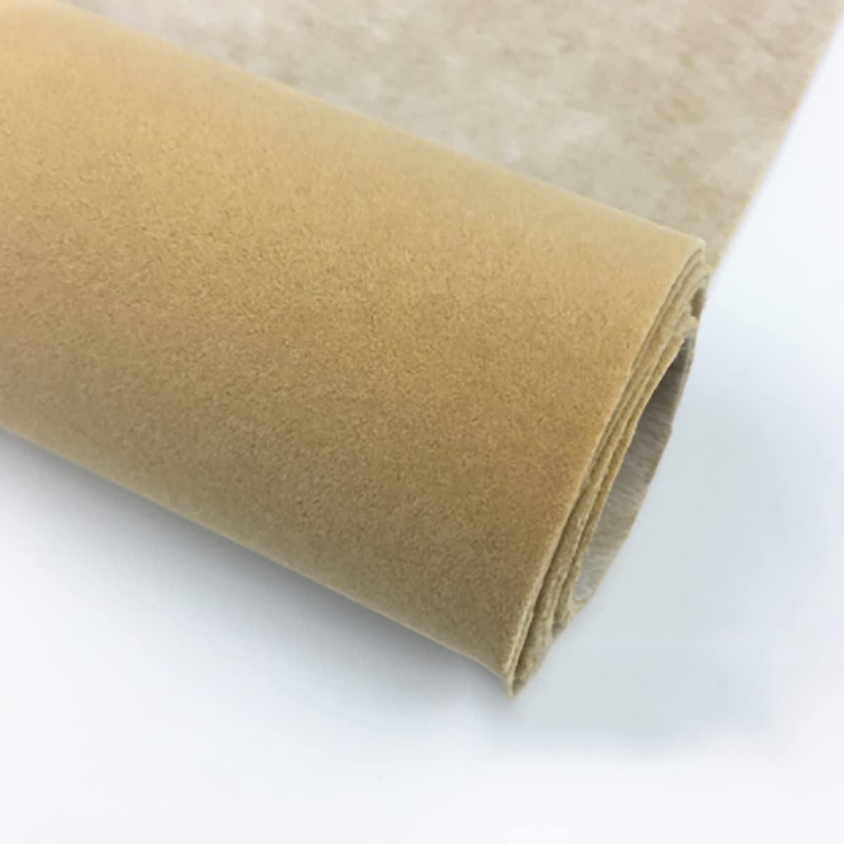 JINDAOSH Self-adhesive Flocked Fabric Velvet Fabric (50X148CM) For Jewelry Display Cabinets Decoration Arts And Crafts DIY Projects Photography Backgrounds(Color:41 khaki)