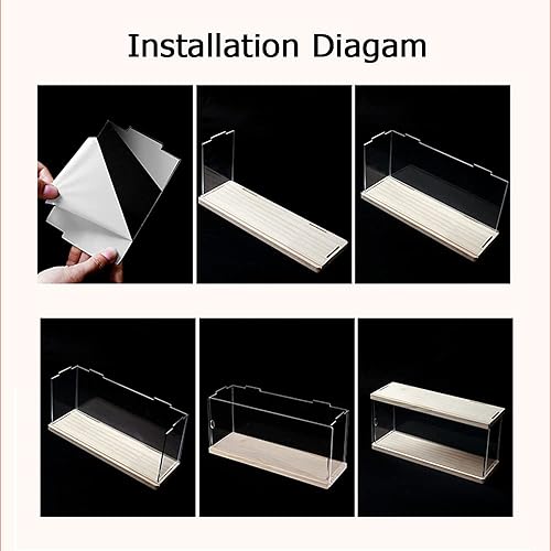 Miniatura 6 de Nynelly Vitrina de acrílico transparente de 2 niveles, vitrina a prueba de polvo para colección de ladrillos, bloques, juguetes, modelos,