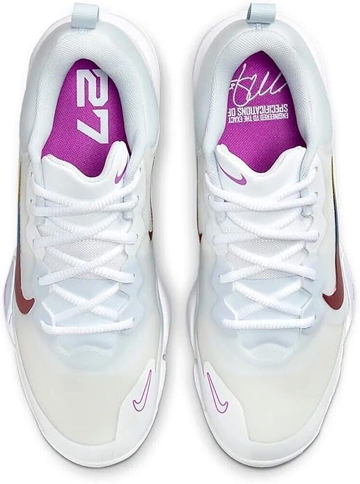 Nike Force Trout 9 Pro FB2907-106 White-Hyper Violet Men's Baseball Cleats 13 US