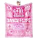 Weropther Dance Gifts for Girls, Dance Recital Gifts for Girls Throw Blanket 60" x 50", Dancer Gifts for Teen, Ballet Gifts, Best Presents for Dancers Teens/Ballerina/Team