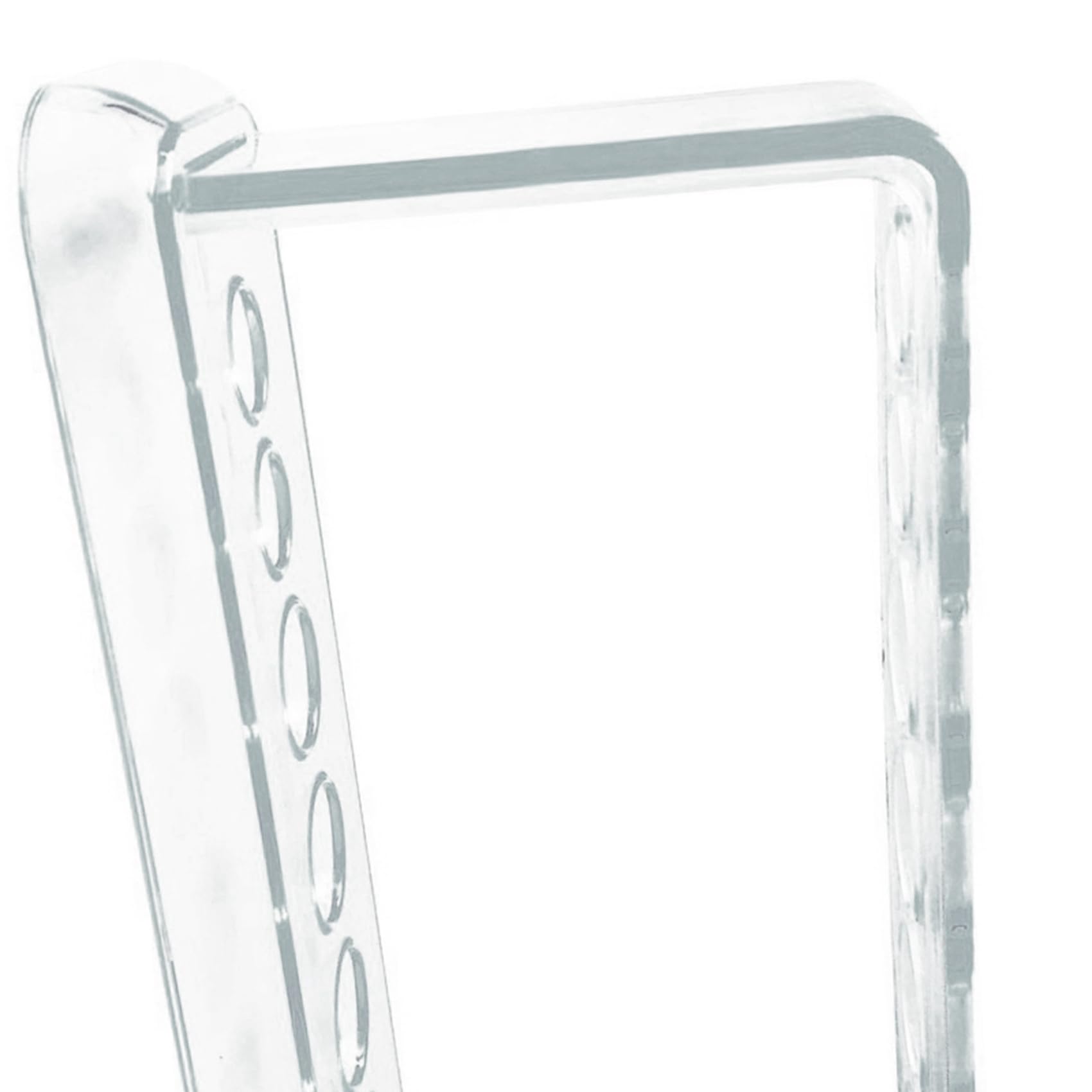 10X de PláStico Transparente Tubo de Ensayo en Rack 6 Agujeros del Soporte del Tubo de Ensayo de Laboratorio Soporte Escuela Estante Lab Supply Equipo 16.7X8X3 cm