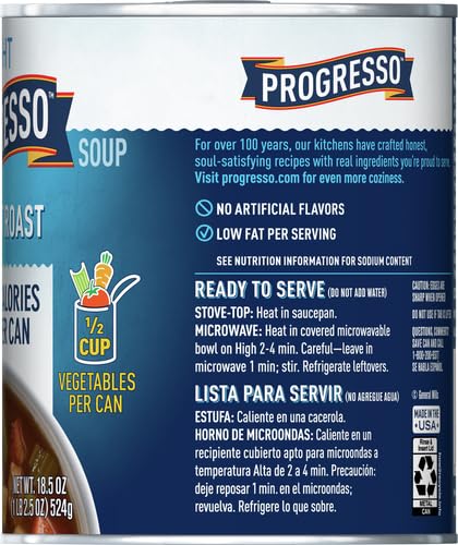 Miniatura 11 de Progresso Light, Sopa de Asado de Carne de Res, Sin Gluten, 18.5 oz.