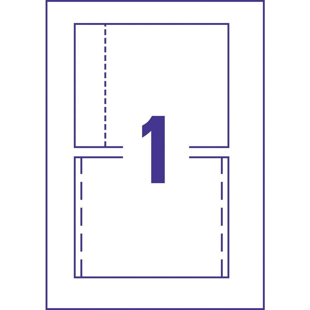 Avery Zweckform C32250-25 Jaquettes CD 25 feuilles Carte microperforée Pour imprimantes laser et à jet d'encre 185 g 151 x 118 mm (Import Allemagne)