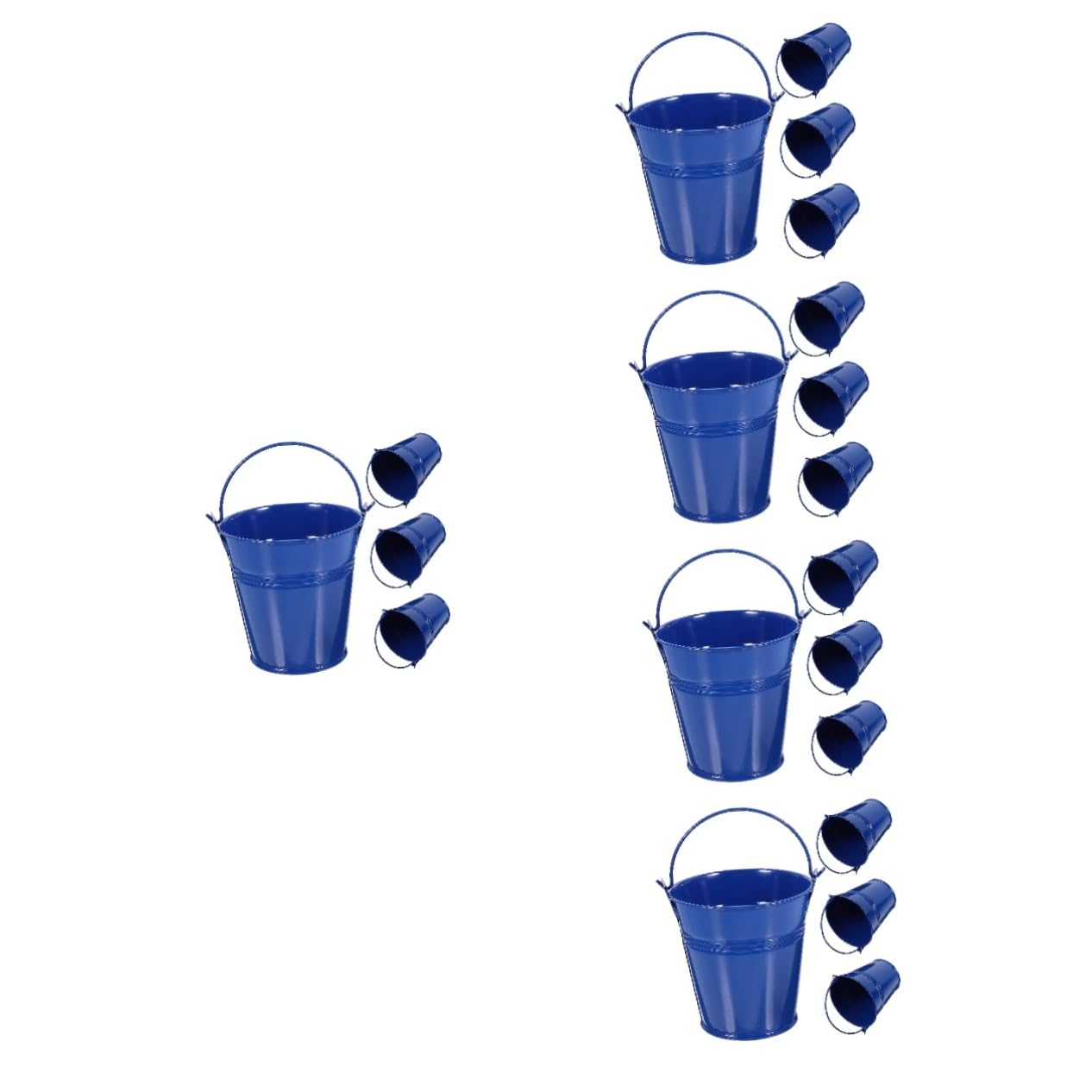ABOOFAN 5 Set Mini Secchio Per Cassetto Organizer Per Secchio Per Impieghi Gravosi Secchi Per Birra Coperchio Utensili Per Il Lavaggio Delle Finestre Contenitore Per 4 pezzi*5