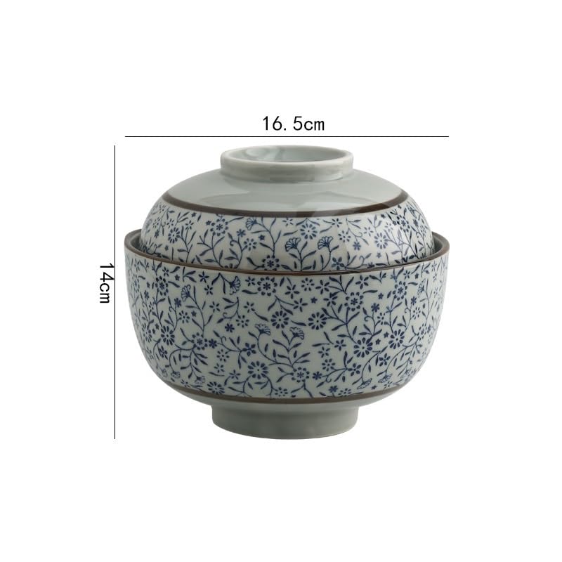 Miski do Ramen Miska na owoce 6,5 cala Ceramiczna miska do zupy Ceramiczna miska na makaron Instant Restauracja Gotowana na parze miska na warzywa chińska miska deserowa salaterka talerze obiadowe