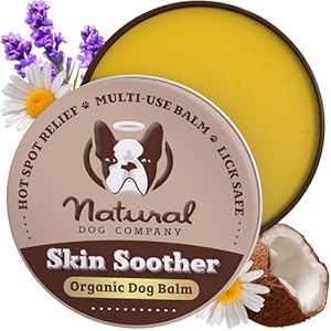 Natural dog company skin soother 1 oz tin allergy and itch relief for dogs dog moisturizer for dry skin dog lotion ultimate healing balm dog rash cream supports hot spot symptoms  urban country home decor