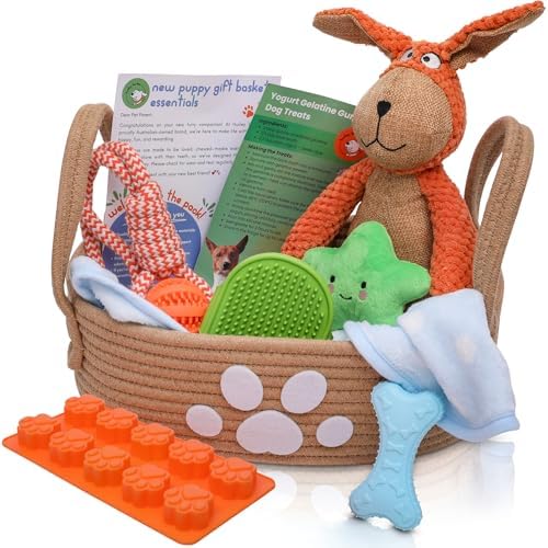 Premium Puppy Starter Kit - New Puppy Gift Basket with Essentials...