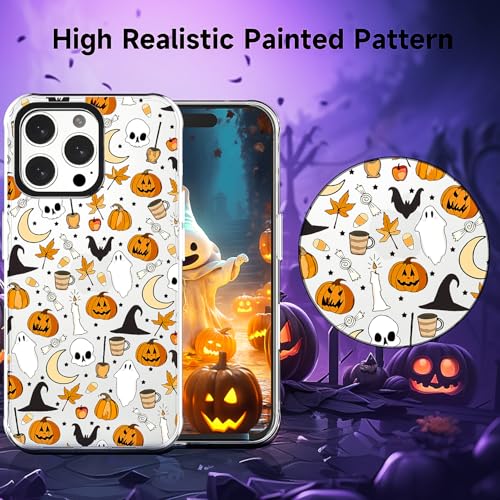 FOQENCCI Halloween Case Compatible for iPhone 16 Pro Clear by FOQENCCI - Used condition - Image 3