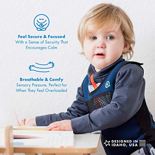 Harkla Weighted Vest for Kids - Neoprene Compression Vest - Ages 2 to 4 - Adjustable Kids Weighted Vest with 2lb Weight - Breathable and Washable Compression Vest - Small - Image 4