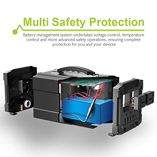 ALLPOWERS 300W Portable Power Station, 288Wh Portable Generator Solar Generator Outdoor Generator Portable Power Source with AC/DC/USB/Wireless Outlets for Home Use Camping Travel Garden Emergency - Image 5