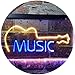 Produktbild ADVPRO Guitar Music Room Band Man Cave Dual Color LED Barlicht Neonlicht Lichtwerbung Neon Sign Blau & Gelb 400 x 300mm st6s43-i0528-by