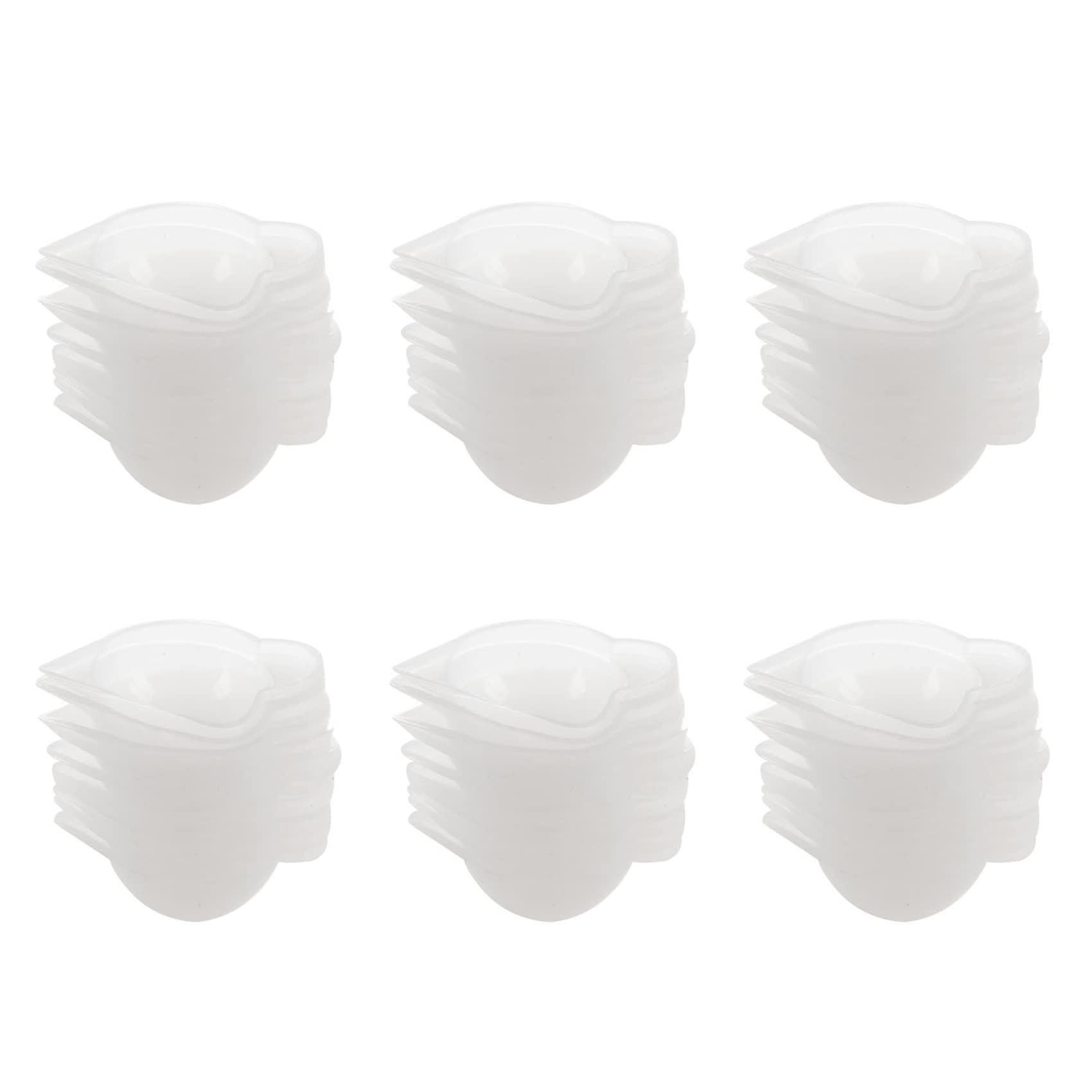 Hndhbfgrt 60Pcs Silicone Mold Cup Dispenser DIY Epoxy Resin for Jewelry Making Tool Color Modulation DIY Mold Accessory