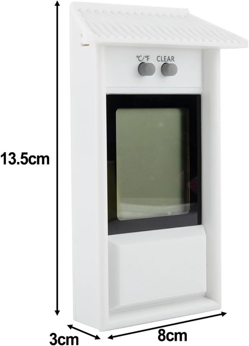 Termómetro digital con pantalla de temperatura máxima y mínima for invernadero, jardín, interior y exterior, for pared, impermeable, for montaje en pared en interiores.