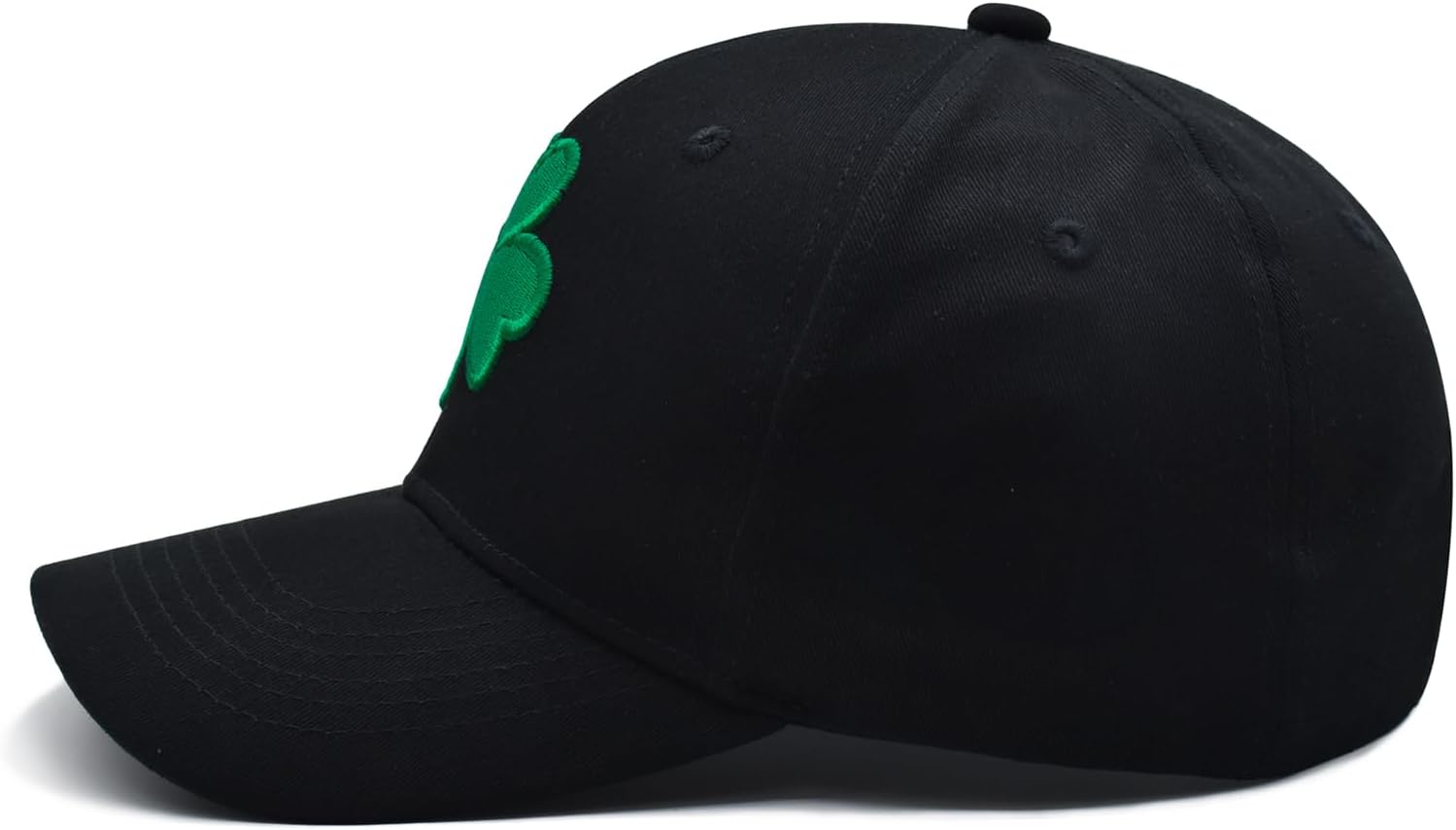 St Patricks Day Hat for Men & Women, Classic Shamrock Embroidery Adjustable Baseball Cap