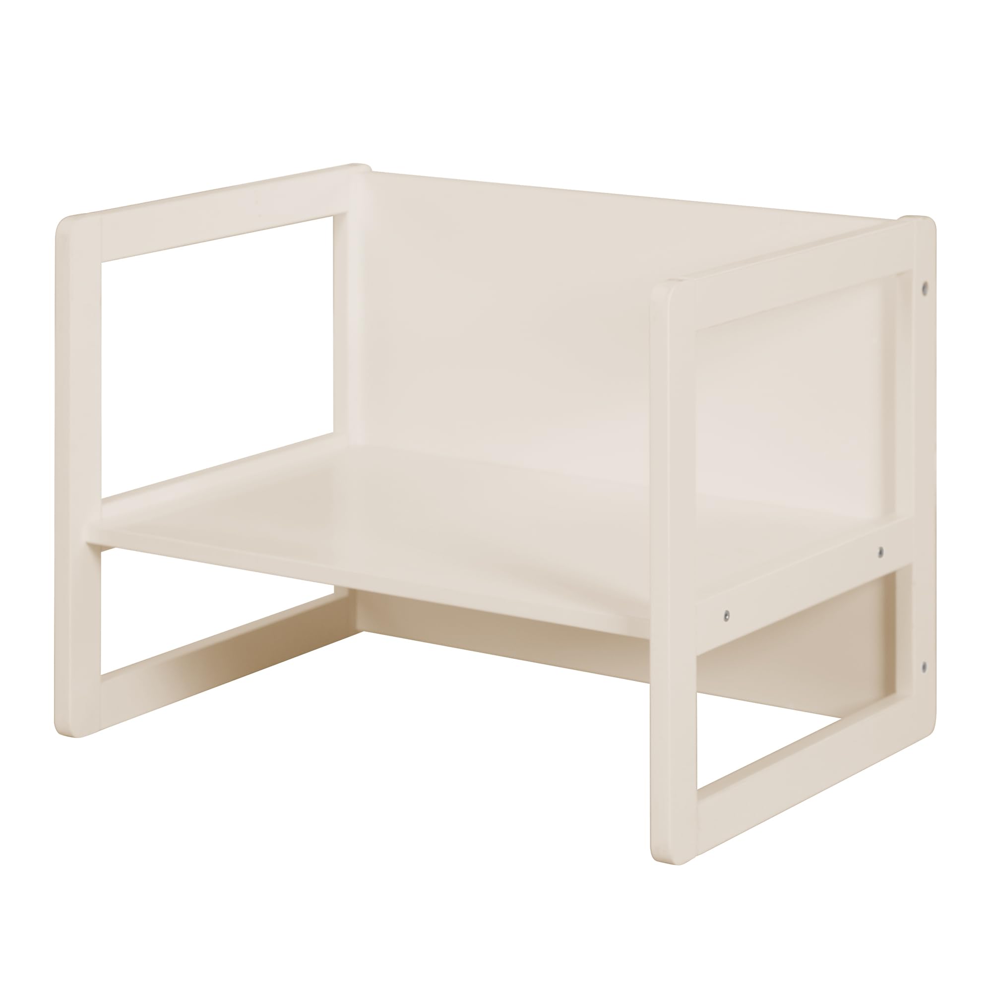 roba Ensemble Table et Chaise Réversibles pour Enfants - 3 Hauteurs d'Assise - Table Convertible en Banc – 9 Mois à 10 Ans - Bois Laqué Beige