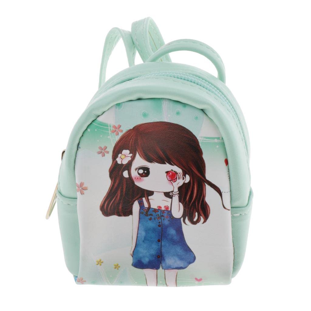 Stylish 1/3 BJD Dolls Accessory PU Leather Shoulder Bag School Backpack D-image-1