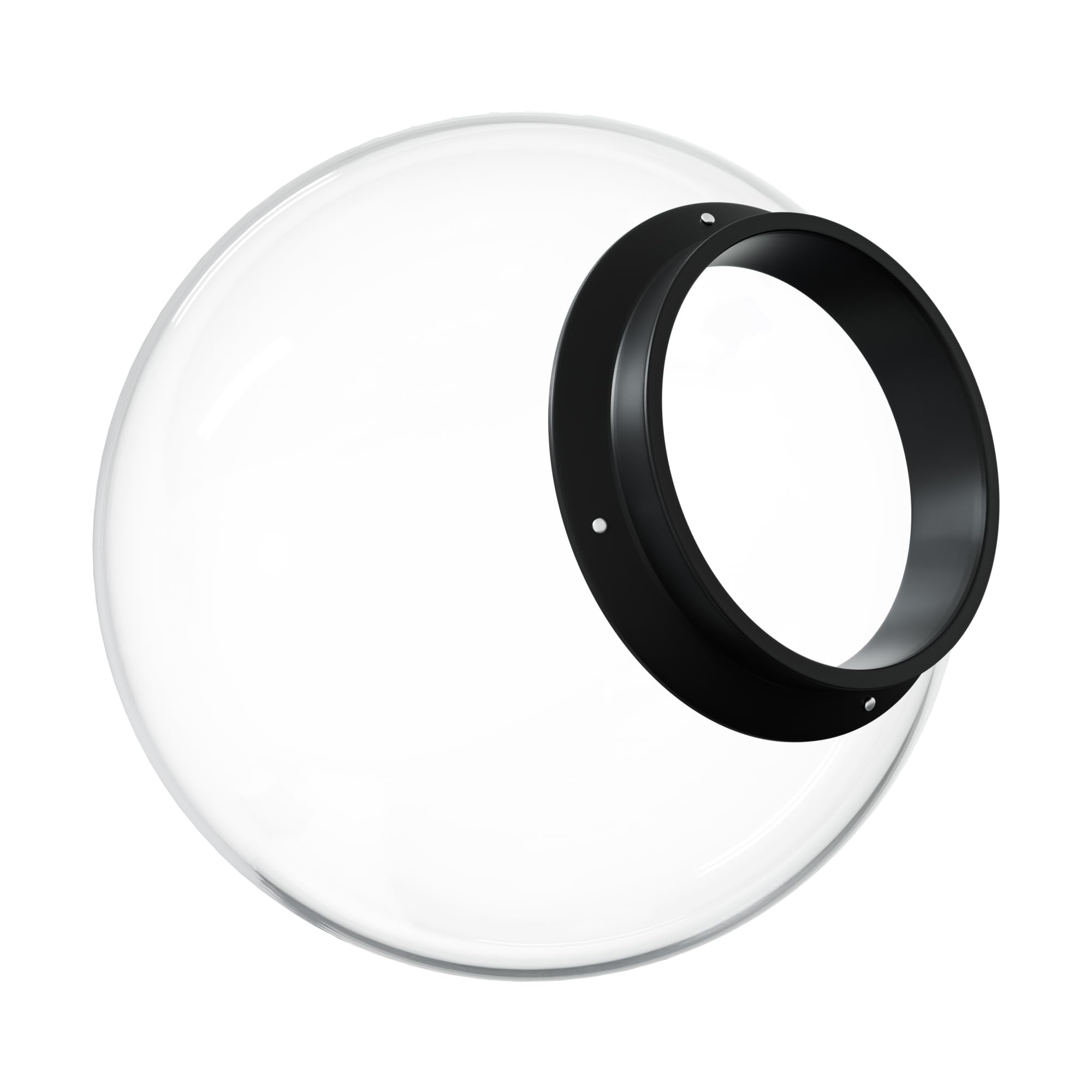KASTLITE 18" Clear Acrylic Outdoor Lamp Post Globe with 8" Fitter Neck